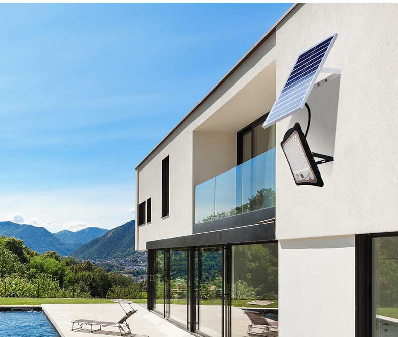 Outdoor solar Flood Light with PIR Alarm & Monitoring,HD 1080P WiFi Security CCTV Camera