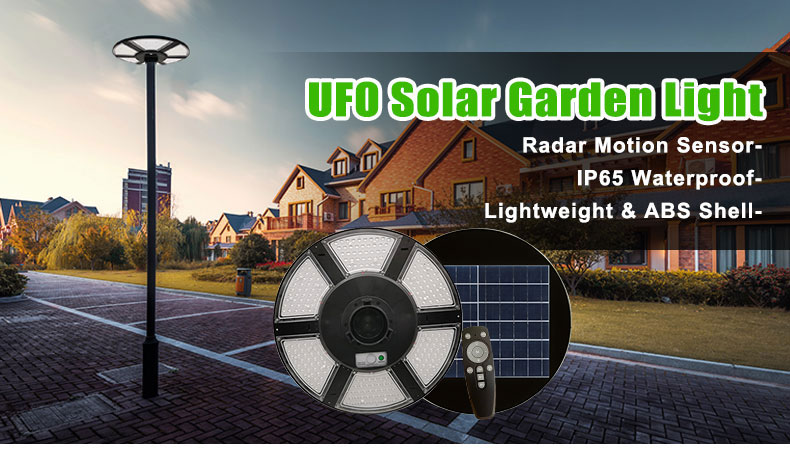 200W 400W 600W 8500K super thin integrated solar garden light